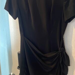 Chic Asymmetrical Black Dress